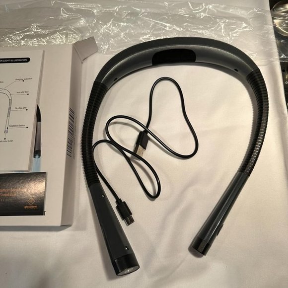 6 Brightness Levels Bendable Rechargeable Long Lasting Neck Book Reading Light - Picture 10 of 11